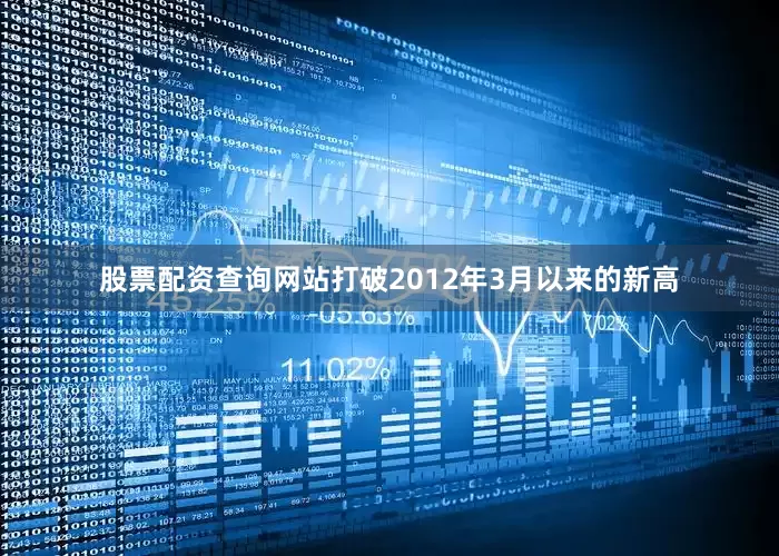 股票配资查询网站打破2012年3月以来的新高