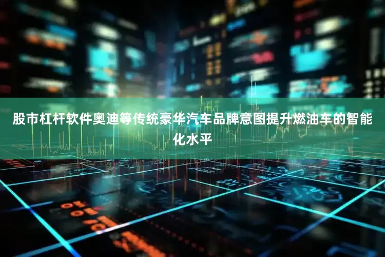 股市杠杆软件奥迪等传统豪华汽车品牌意图提升燃油车的智能化水平
